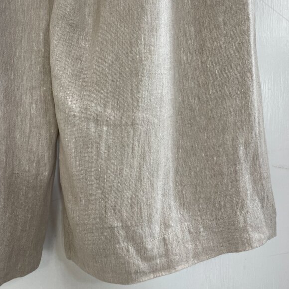 Anthropologie x Sovere Linen Wide Leg Pleated Pants Trousers Small 4-6 - Picture 7 of 16